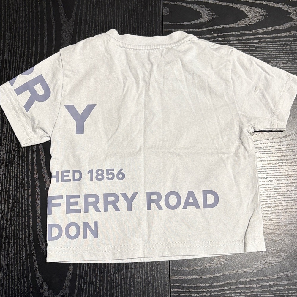 Burberry White and Light Blue Baby Outfit- POST SHIRT ONLY - Picture 6 of 7